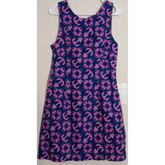 Macbeth Collection Margaret Josephs Med, Dress Nautical Shift Anchors Bouy LNC - Picture 1 of 4